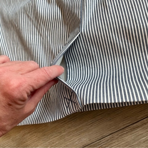 LANE BRYANT Plus Size Cotton Pencil Skirt, Railroad Stripe, Size 22 - Picture 6 of 9